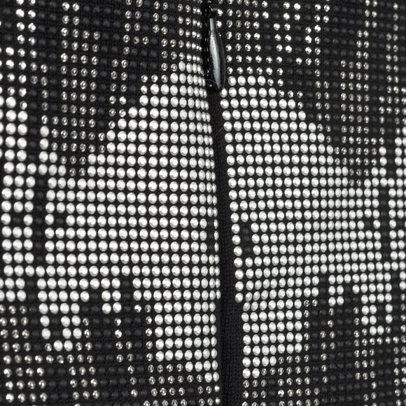 Versace Collection Black Crepe Rhinestone-Waist Cape Mini Dress - Picture 8 of 12